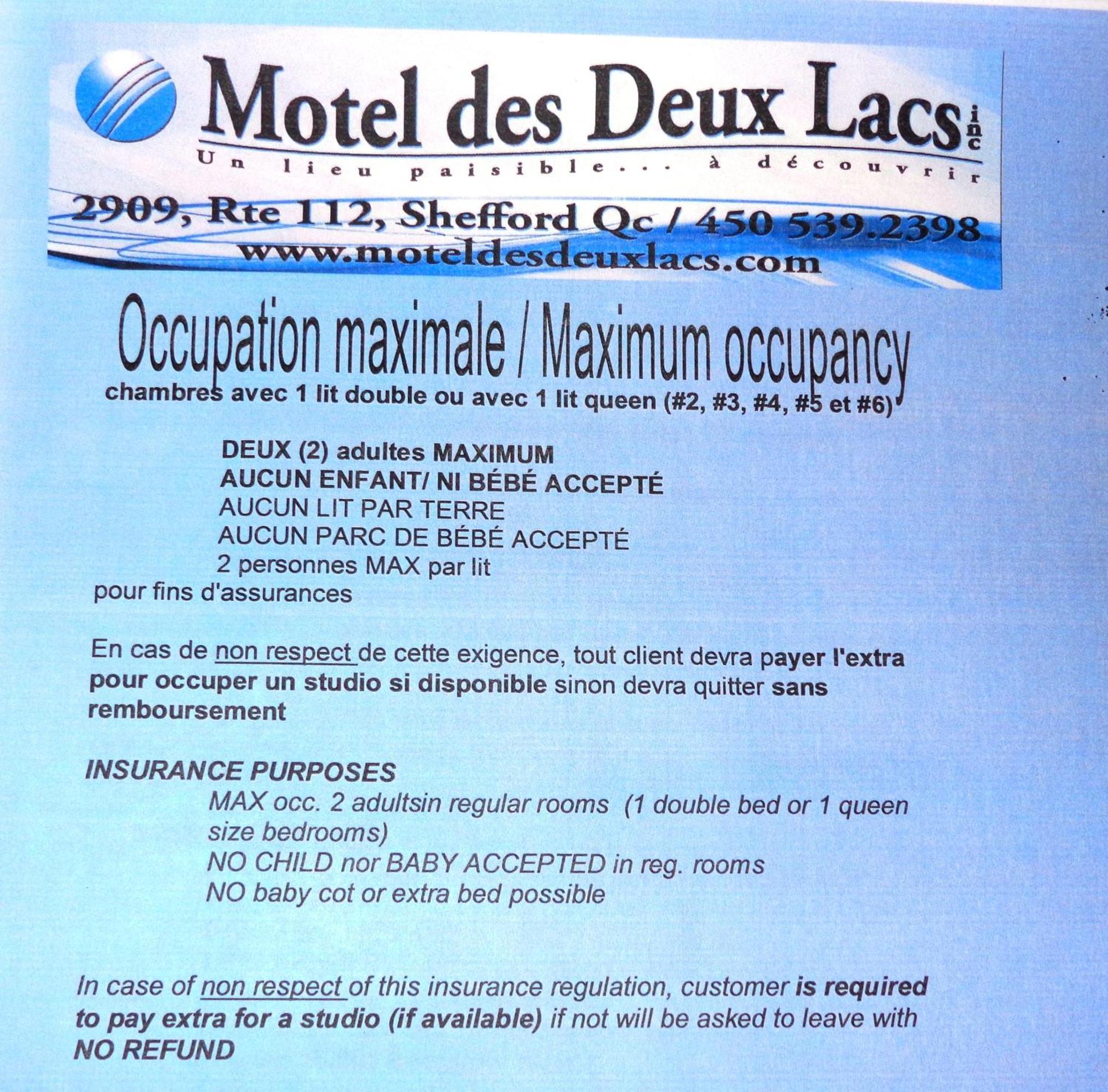Motel Des Deux Lacs Waterloo Oda fotoğraf